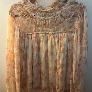 Floral High-Neck Elegant Top French Connection (Small)